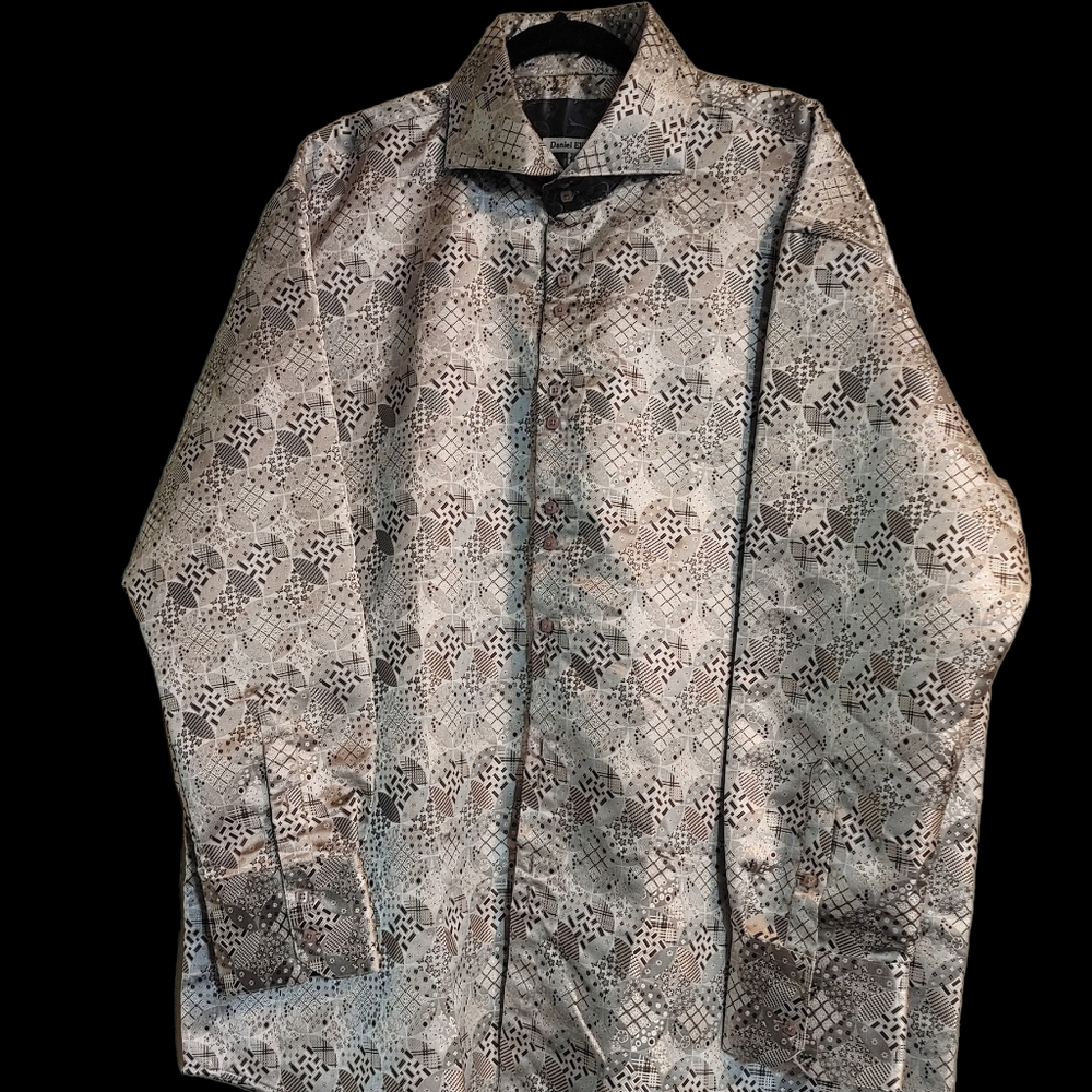Daniel Ellissa Button Down Shirt Men's Size 3XL/19.5 - Picture 2 of 11